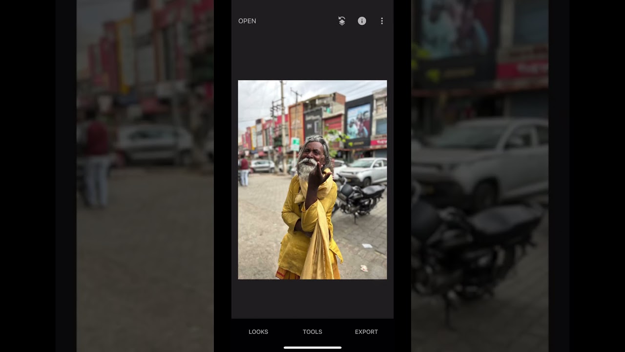 Background blur in snapseed 🥵