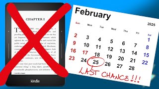 Kindle Owners: Grab Your Book Collection Now—Time’s Running Out!