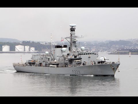 HMS LANCASTER F229 ENTERS DEVONPORT NAVAL BASE AT DEVIL'S POINT - 17th June 2020