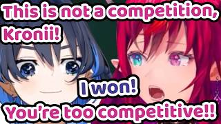 Kronii Got Overly Competitive Towards Irys Over Nothing and It's Hilarious