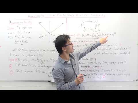 The averaging trick and finite generation of invariants