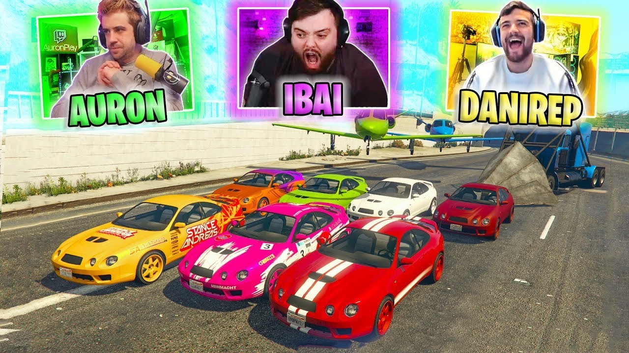 CARRERA ÉPICA CON IBAI Y AURONPLAY! VELOCIDAD INFINITA!! - GTA 5 ONLINE