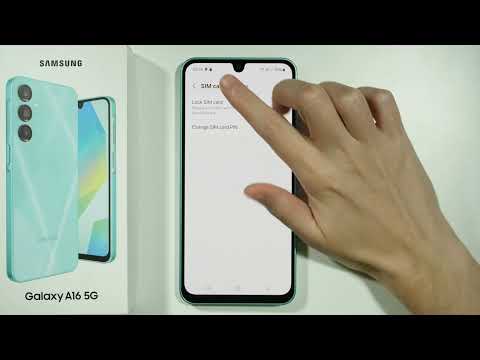 Samsung Galaxy A16 5G: How to Disable SIM Lock - Remove SIM Card PIN Code