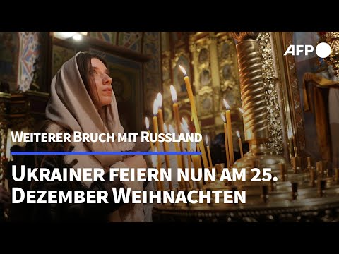 Weiterer Bruch mit Russland: Ukrainer feiern am 25. Dezember Weihnachten | AFP