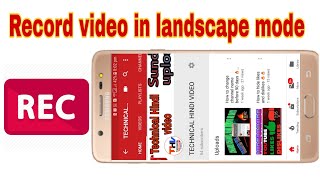preview picture of video 'How to record android screen in landscape mode'
