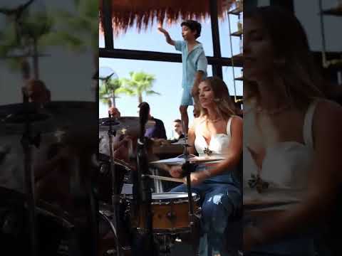 Krystine Bejjani Live Drums Hugel – I Adore You Cover 🔥🌴🎶