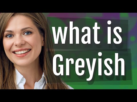 Greyish | meaning of Greyish