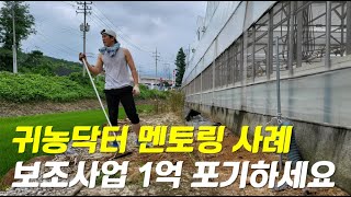 보조사업 1억원을 포기한 이유/귀농닥터 멘토링 사례