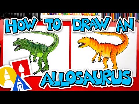 How To Draw An Allosaurus ARTIST SPOTLIGHT!