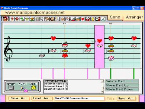 Mario Paint: Gourmet Race 2 - Kirby Super Star