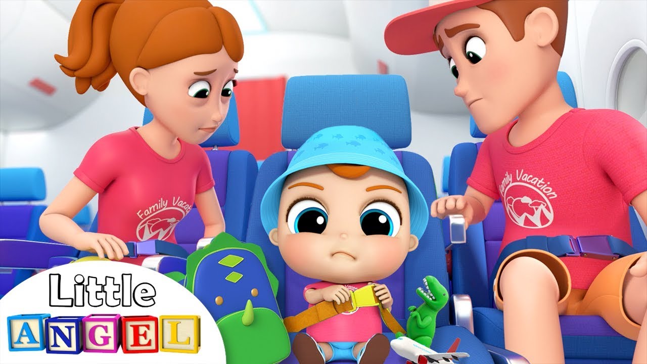 Putar video Wear your Seat belt on the Airplane | Good Manners Song | Little Angel Nursery Rhymes & Kids Songs sekarang Wear your Seat belt on the Airplane | Good Manners Song | Little Angel Nursery Rhymes & Kids Songs