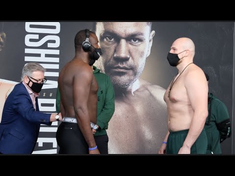 HEAVYWEIGHT 50/50! - MARTIN BAKOLE v SERGEY KUZMIN / OFFICIAL WEIGH IN WITH EDDIE HEARN / AJ-PULEV