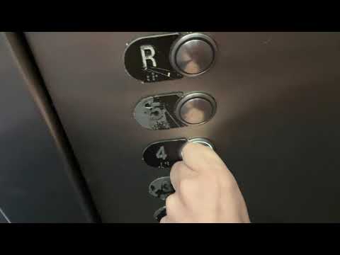 Epic Motor! DIRTY Thyssenkrupp hydraulic elevator @ Hyatt Regency Parking Garage - Phoenix, AZ
