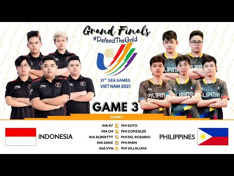 PHILIPPINES VS INDONESIA | GAME 3 | 31st SEA GAMES MLBB 2022 (GRAND FINALS)