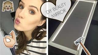 DIY Beauty Mirror with Lights Tutorial! Easy and Quick! | Gracie Precious
