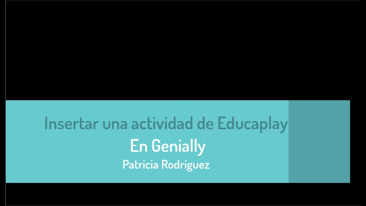 Insertar una actividad Educaplay en Genially