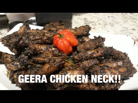 HOW TO MAKE: GEERA CHICKEN NECK TRINI STYLE !!