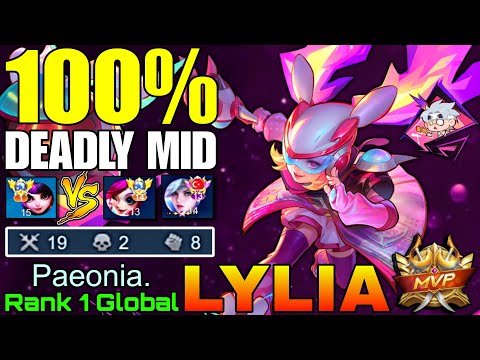 No.1 Lylia VS Top Global Nana & Supreme Miya - Top 1 Global Lylia by Paeonia. - Mobile Legends 