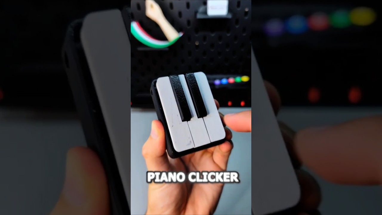 3D Printed Piano Keyboard Switch Fidget Keychain ⌨️