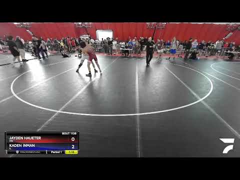 145 Lbs Cons. Round 2 - Jayden Haueter, MN Vs Kaden Inman, IL 8738