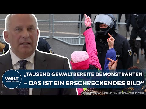 AUSSCHREITUNGEN IN GIEßEN: "Was wäre passiert ohne Polizei?" Poseck zieht erschreckende Bilanz