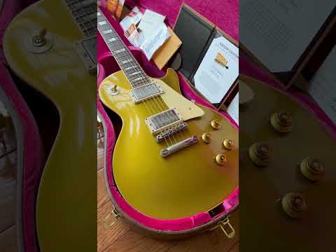 2021 Gibson Custom Shop Les Paul ‘57 Reissue R7 w/ ‘59 Carmelita Neck CME VOS - Gold Top image 26