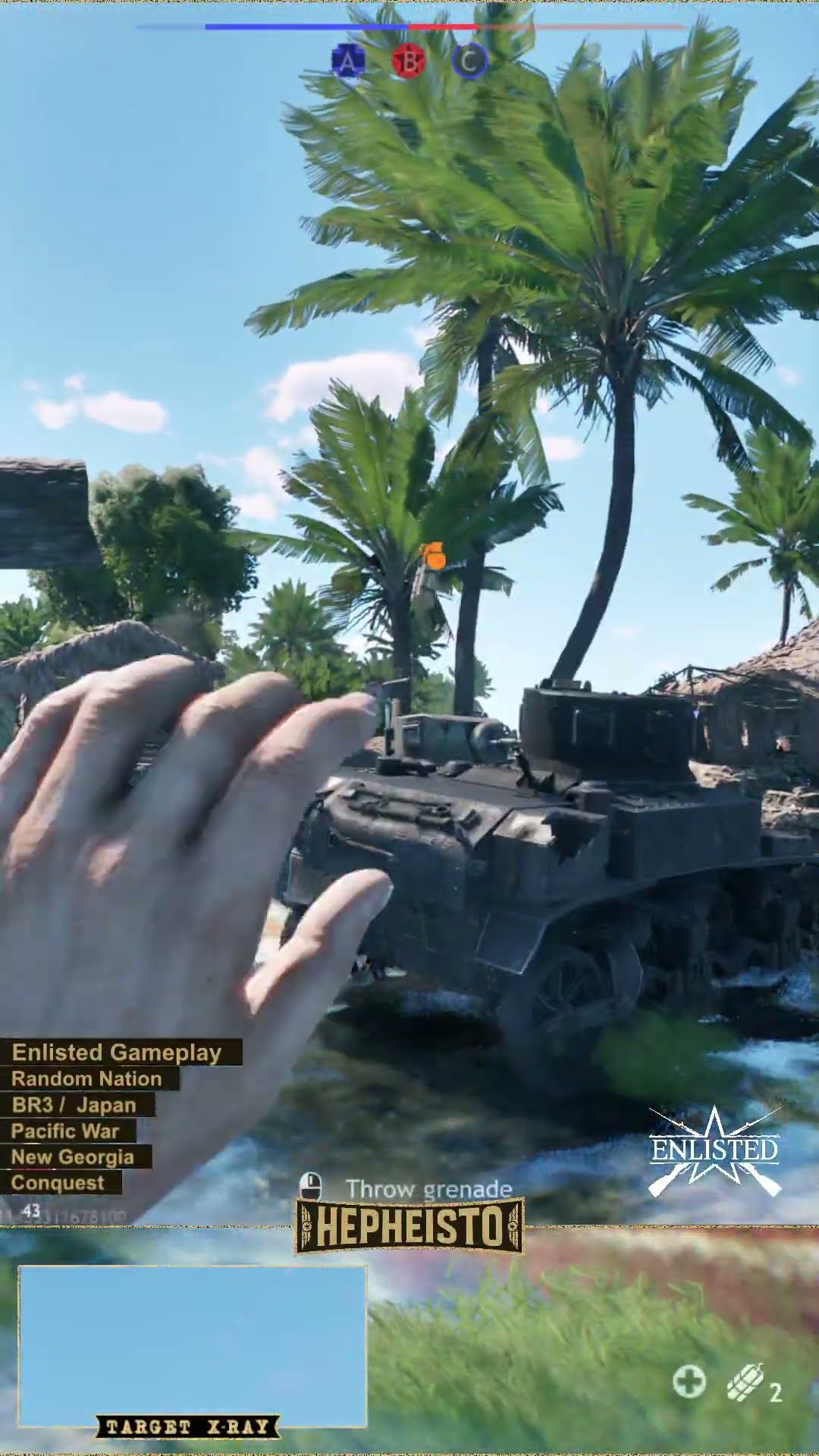 Anti Tank Gunner eliminates Tank M3 Stuart with Explosion Pack