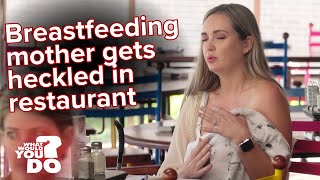 Breastfeeding mother criticized by another woman, man | WWYD