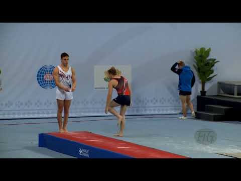 AZIAR Redouane (FRA) - 2017 Trampoline Worlds, Sofia (BUL) - Qualification Tumbling Routine 1
