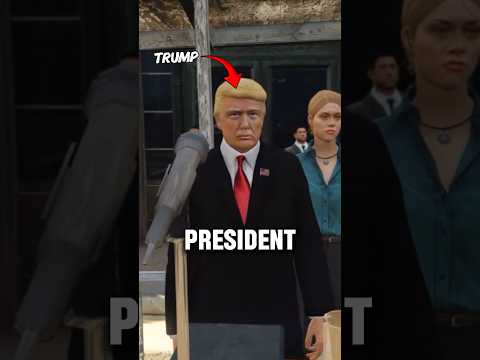 Trump assassination in GTA 5😱Did they know this before? #gta #grandtheftauto #gaming #gtav