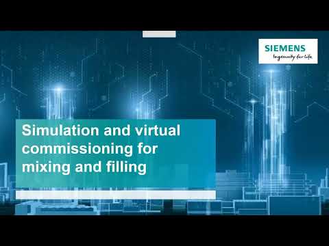 Simulation and virtual commissioning for mixing and filling
