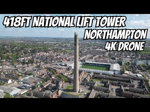 418FT NATIONAL LIFT TOWER - NORTHAMPTON - 4K DJI MINI 3 PRO DRONE