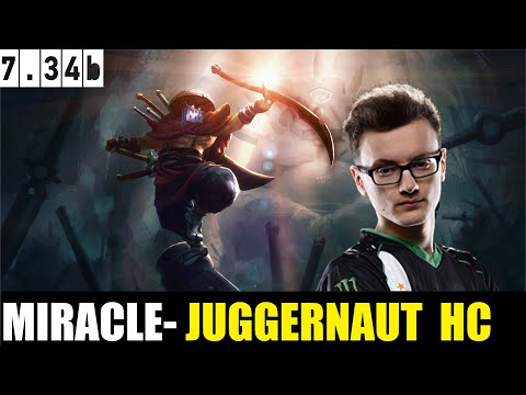 MIRACLE- PLAYING Juggernaut  CARRY 7.34B - DOTA 2 HIGHEST MMR MATCH #dota2 #dota2gameplay