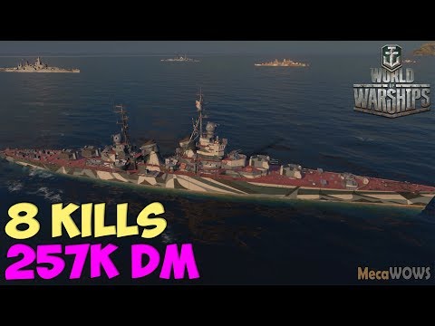 World of WarShips | Smolensk | 8 KILLS | 257K Damage -  Replay Gameplay 4K 60 fps