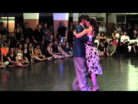  Christian Marquez  and  Virginia Gomez  are  dancing  to  the  vals  "  Valsecito Criollo  "  at  Rosario Tango Festival  in  2015