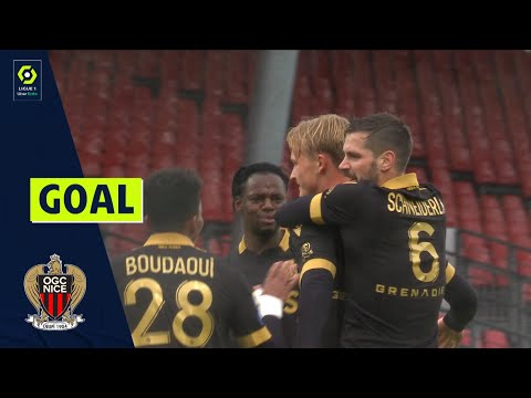 Goal Kasper DOLBERG (13' - OGCN) STADE BRESTOIS 29 - OGC NICE (0-3) 21/22