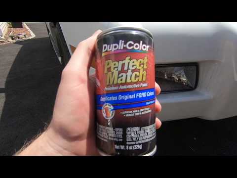 Bumper Repair with Duplicolor Perfect Match spray paint touch up