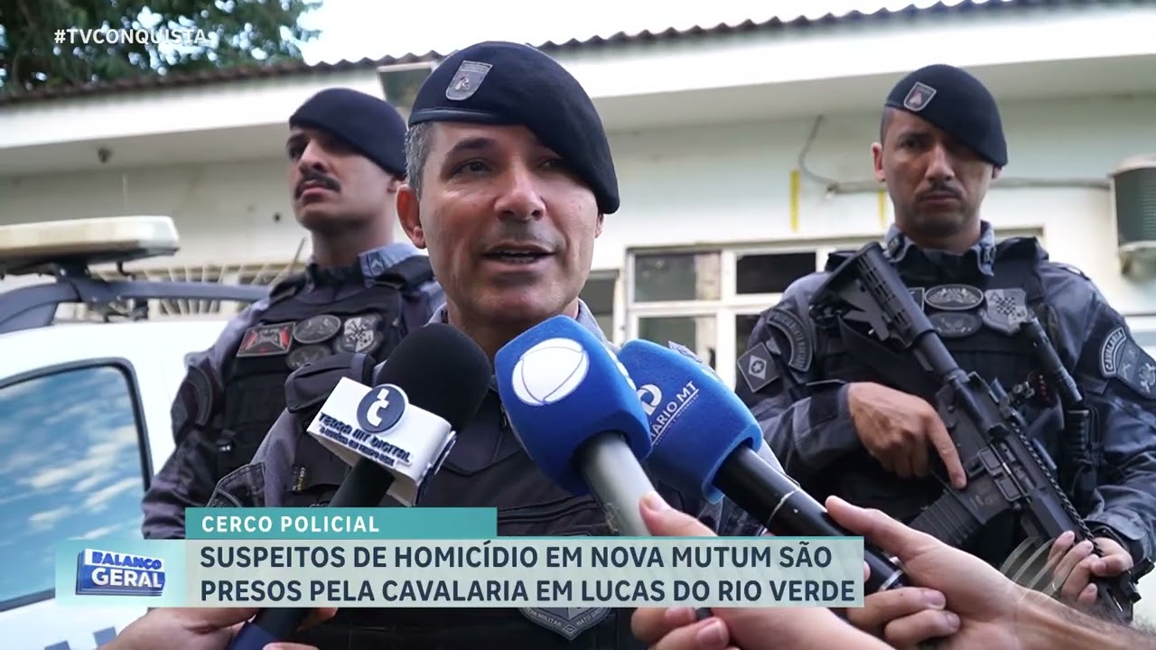 Cavalaria da PM prende suspeitos de matar jovem em Nova Mutum em fuga para Lucas