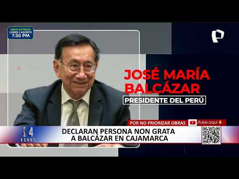 Pueblo natal del presidente José María Balcázar lo declara “persona non grata”