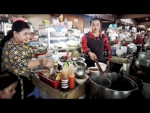 Canteen At Phnom Penh Central Market Where You Can Have Breakfast And Lunch