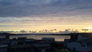 Lerwick Shetland Hyperlapse of Sunrise