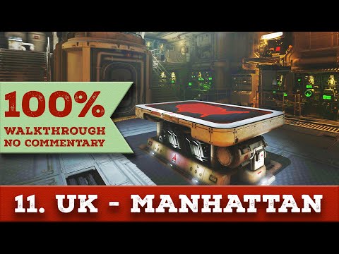 Wolfenstein 2 Walkthrough (All Collectibles,Death Incarnate) 11 UBERKOMMANDANT MISSIONS - MANHATTAN