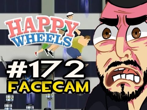 Happy Wheels w/Nova Ep.172 FACECAM - BIG LADY MEAT SHIELD