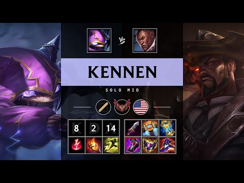Kennen Mid vs Lucian - NA Grandmaster Patch 25.14