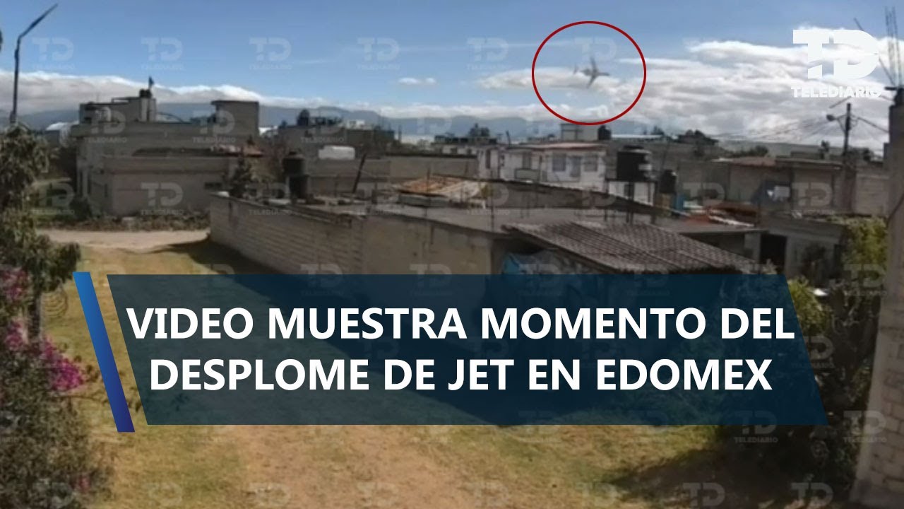 Video registra momento exacto en el que se desplomó avioneta en Edomex