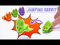 Easy Origami Jumping Rabbit || Origami Moving Paper Toys Jumping Bunny pop it