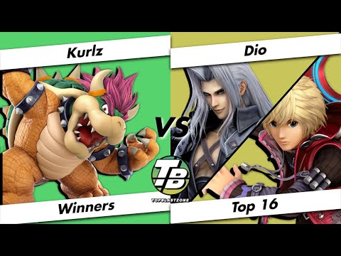 Top Blastzone 2 Winners Top 16 - Kurlz (Bowser) Vs. Dio (Sephiroth/Shulk) - SSBU