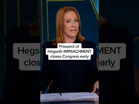 Fear of Hegseth IMPEACHMENT closes Congress early