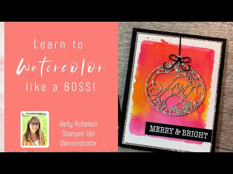 Totally Techniques Blog Hop - Watercoloring