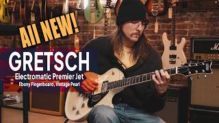 Video thumbnail for Gretsch Electromatic Premier Jet – Vintage Pearl Beauty! #tapestrymusic #gretschguitar by Tapestry Music